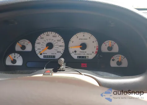 1997 Ford Mustang Cobra z USA, uszkodzony, nr VIN 1FALP47V3VF131502